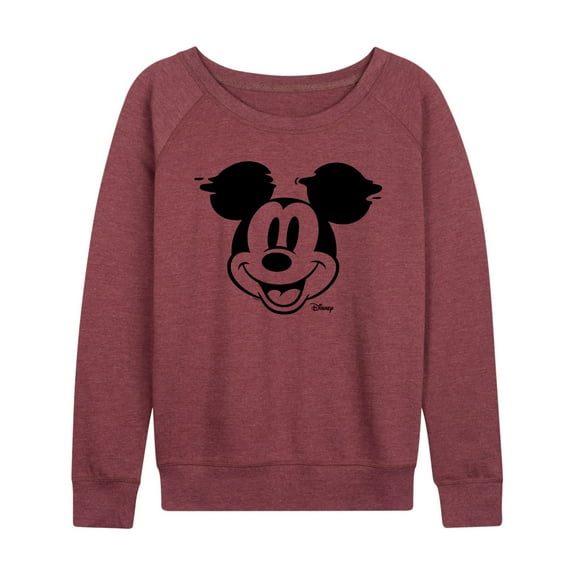 Disney - Mickey & Friends - Glitch - Women's Lightweight French Terry Long Sleeve Shirt