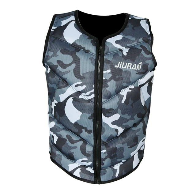 Maoww Life Vests Life Jacket Protective Buoyancy Trainer Sailing for Kayak Grey XL
