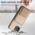 thumbnail image 2 of Allytechgroup Cards Holder Back Case for iPhone 11 Pro Max, Vintage PU Leather TPU Shockproof Slim Kickstand Anti-Drop Protective Wallet Phone Case Cover for Apple iPhone 11 Pro Max, Khaki, 2 of 8