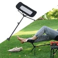 thumbnail image 4 of Camping Stool Collapsible Footstool for Camping Beach Folding Fishing Outdoor BBQ Camping Foot , negro, 4 of 6