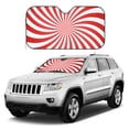 thumbnail image 3 of YFYANG Front Windshield Sun Shade, Red Spiral Vortex Foldable Car Visor for Cars, Trucks, SUVs, Small, 3 of 9