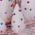 thumbnail image 3 of BEADCEST Wooden Xmas Tree Mini Christmas Tree White 1Set, 3 of 7