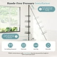 thumbnail image 2 of Corner Shower Caddy Tension Pole - 4 Tier Adjustable (30.7"-118") Bathroom Shower Organizer with Soap Holder, Rustproof Shower Shelves Shower Rack, 2 of 7