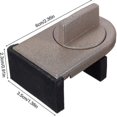 thumbnail image 2 of Bloqueador gris para puertas correderas y ventanas para seguridad y antirrobo del bebé (2 piezas) Gris auspicioso, 2 of 4
