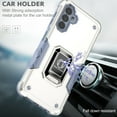 thumbnail image 3 of Feishell for Samsung Galaxy A14 5G Cover with Metal Ring Folding Kickstand,Drop Protection Magnetic Car Mount Shockproof Durable Dual Layer Hybrid Rugged Protective Phone Case,White, 3 of 9