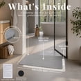 thumbnail image 4 of Diatomaceous Earth Stone Bath Mat, Quick Dry Absorbent Shower Mat with Non-Slip Backing, Easy to Clean, Gray, 23.6 x 15.4 in, 4 of 8