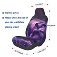 thumbnail image 2 of Picia Purple Hippo In Water Print Waterproof Sweating Car Seat Cover for Post Gym Workout, Running, Beach and Hiking, Universal Fit Anti-Slip Bucket Seat Protector, 2 of 5