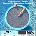 thumbnail image 5 of Danrelax 10FT Sunchill Round Inflatable Float Ring for Adults, Heavy Duty Hammock Pool Lounger with Pump, for Lake, Ocean & Pool, 5 of 8