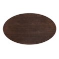 thumbnail image 3 of Dining Table, Oval, Wood, Black Dark Brown, Modern Contemporary Urban Design, Kitchen Room Cafe Bistro Restaurant Hospitality, 3 of 6
