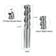 thumbnail image 2 of Uxcell Solid Carbide Square End Mill 3/8" Dia 3 Flutes Milling Bit Cutter 3/8" Shank 2-1/2" Long, 2 of 6