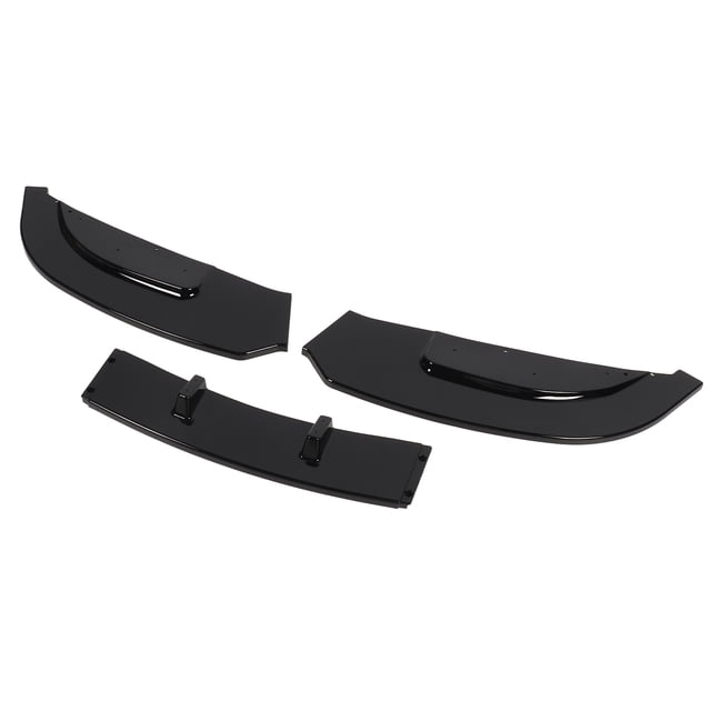 3 Sections Front Bumper Lip Spoiler Splitter Sturdy Stylish ABS Material High Performance Downforce Enhancer for Series E92 E93 Standard 2006 2013 and C Class W204 Facelift 2011