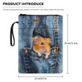thumbnail image 7 of HELLHERO Polyester Zipper Bag Book Lovers Gifts Pocket Hamster Design Books Sleeve Classic Notebook Student Gift Bag, 7 of 7