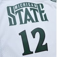 thumbnail image 4 of Men's Mitchell & Ness Mateen Cleaves White Michigan State Spartans 125th Basketball Anniversary 1999 Throwback Fashion, 4 of 5