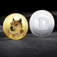 thumbnail image 3 of Muyoka 5 piezas de monedas conmemorativas Dogecoin chapadas en oro o plata, monedas de colecci贸n con patr贸n de perro, 3 of 7