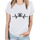 thumbnail image 1 of Puntoco Camiseta informal de manga corta con cuello redondo y estampado a la moda para mujer, 1 of 3