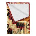 thumbnail image 2 of Arrow Soft Flannel Fleece Throw Blanket, Inspired Pattern Graphic Design Abstract Art Earth Tones, Cozy Plush for Indoor and Outdoor Use, 70" x 90", Orange Yellow Red, by Ambesonne, 2 of 5