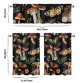thumbnail image 6 of Woodland Mushroom Kitchen Curtains Set, Rod Pocket Tier and Valance, Whimsical Mushroom Kitchen Curtains for Cottagecore Decor, 6 of 6