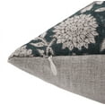 thumbnail image 3 of Fabdivine Block Print Throw Pillow Cover, 22x22 Inch Thick Linen Decorative Cushion Cover, Floral Boho Design Green Pillow Cover for Sofa And Couch, 3 of 5