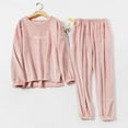 thumbnail image 4 of Flannel Pajamas Sets Winter Home Clothes For Women Men Sleepwear Couple, 4 of 7