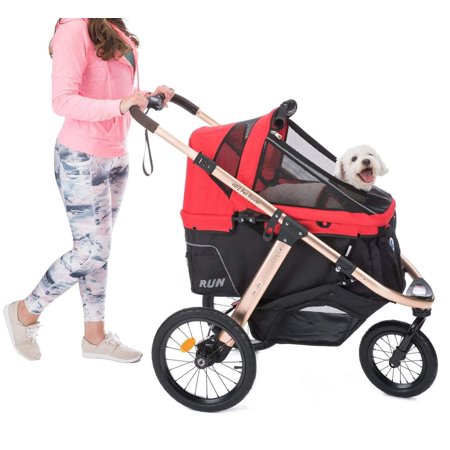 HPZ Rover Ruv Performance Jogging Sports Stroller For Small Medium Dogs  Cats And Pets (Racing Red)