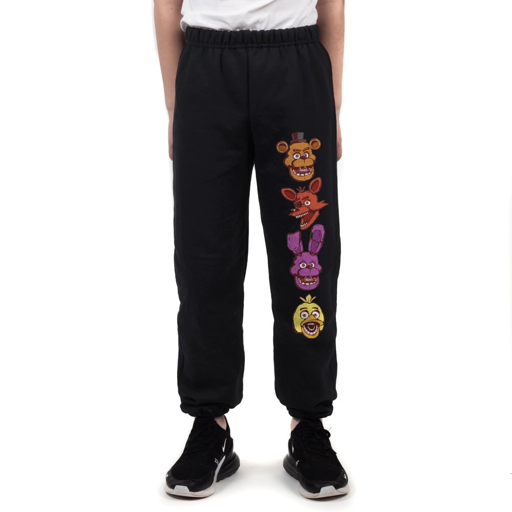Boys Five Nights At Freddy's Video Game Black Sweatpants-XL - Walmart.com