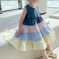 thumbnail image 2 of PINQI Swing Kid Girls Dresses 3 To 8 Years Cute Girls Rainbow Gradient Sleeveless Sundress Princess Dress Swing Beach Dress, 2 of 9