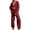 Red, variant on Women's Sweater Set Solid Two Piece Outfits Oversized Cardigan and High Waisted Pants Matching Set Lounge Sets Red