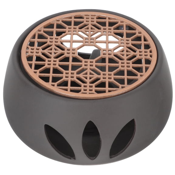 WHAMVOX 1 Set Ceramic Tea Warmer for Home Black Color Keep Warm Tea Stove