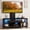 Black, variant on Uforic Height Adjustable TV Stand Mount with Power Outlet with LED Lights for TVs up to 70 inches, Gray