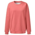 thumbnail image 4 of Sweat à Capuche pour Femmes Manches Longues Col Rond T-Shirt Imprimé Blouse Mode Urbaine pour Usage Quotidien Maison Extérieur Entraînement, 4 of 5