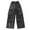 B, variant on Ruyang Girl's Kids Cargo Jeans 𝗬2k Wide Leg Denim Pants Girl Purple Streetwear Joggers Hip Hop Pants Overalls Sweatpants