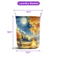 thumbnail image 5 of Hello Fall Beagle Enjoys Warm Campfire Autumn Night Bright Moon Foldable Laundry Basket Beagles Dog Lover Gifts Idea Organizer Storage with Handles - 01008, 5 of 5