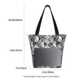 thumbnail image 3 of Rocae Yin Yang With Black And White for Shoulder Bags for Women Tote Bag for Women with Zipper Closure, 3 of 6