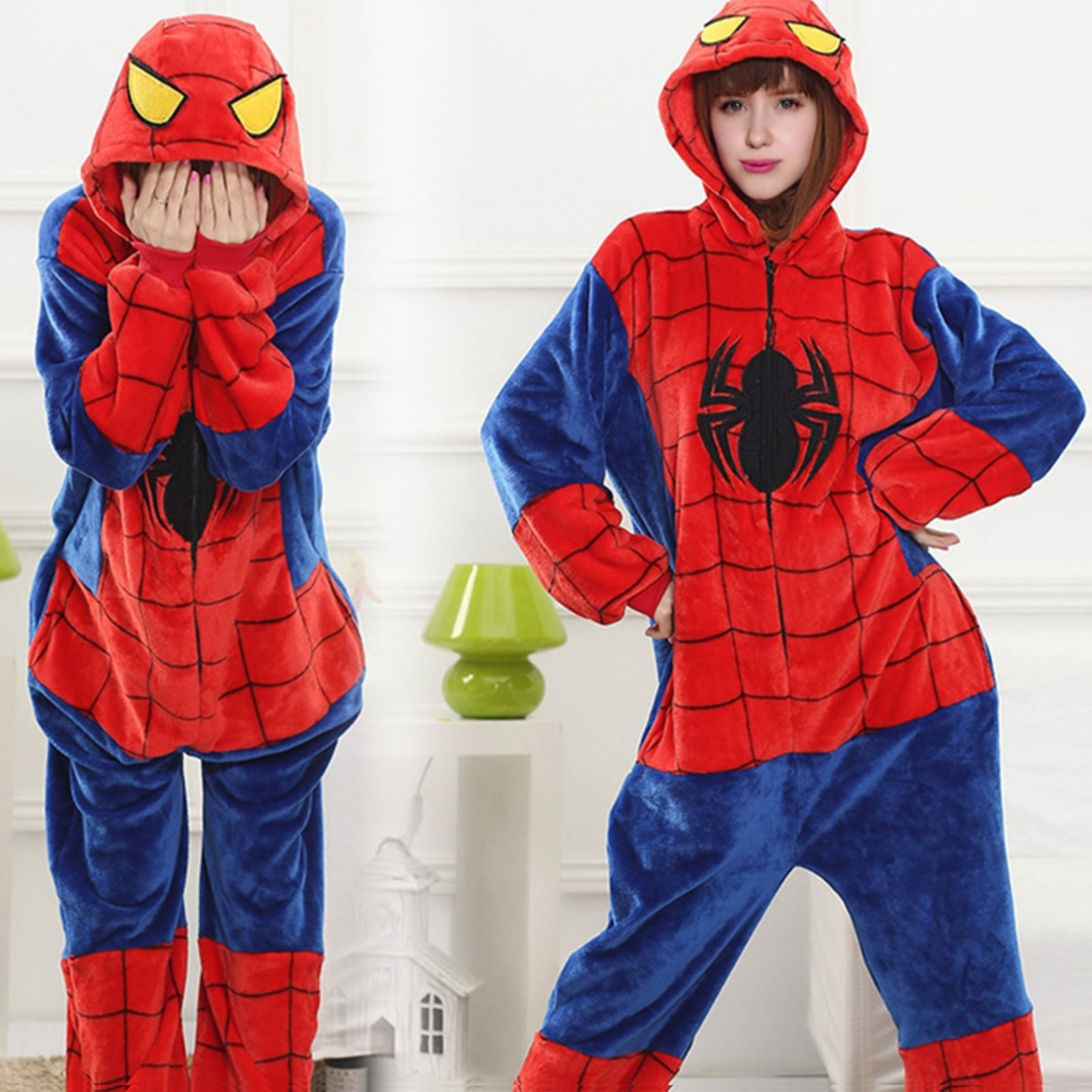 Alaiyaky Onesies Pajamas Unisex Adult for Women Men Animal Costume Cute Onesies Flannel Cartoon Cosplay Halloween Sleepwear