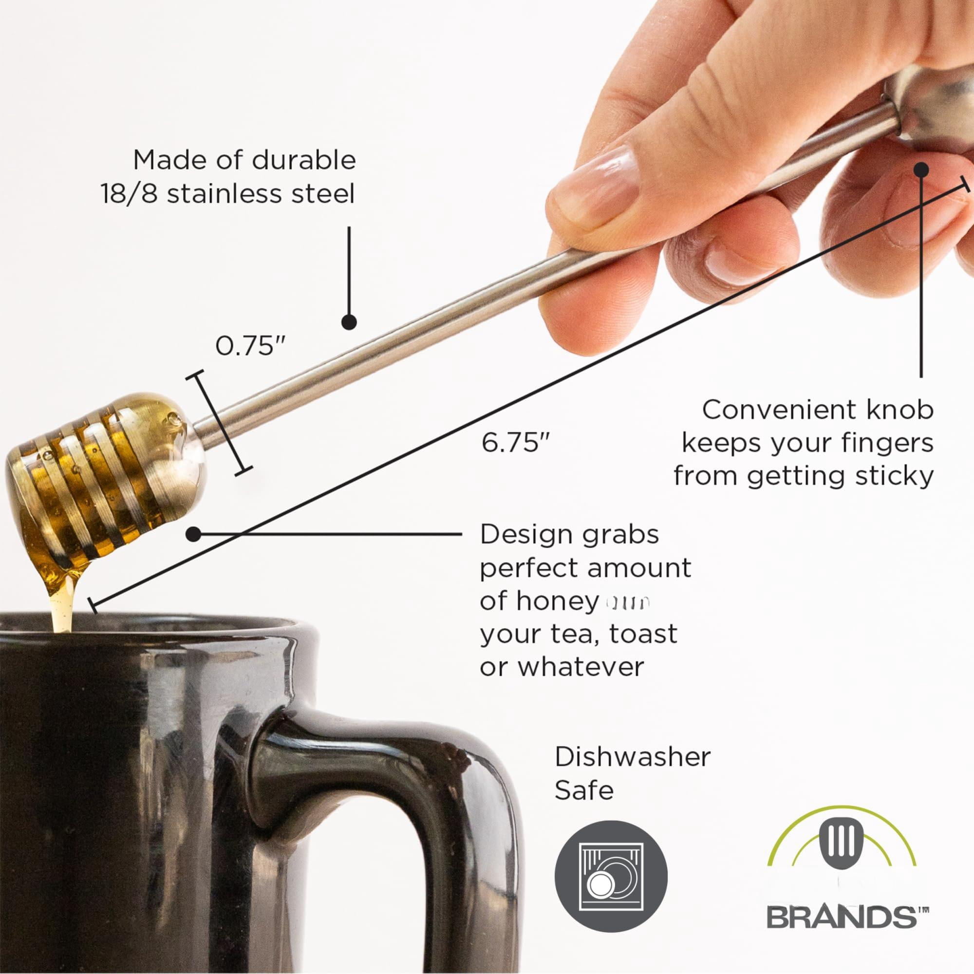Honey Dipper  Stainless Steel Stirring Stick 6.5"