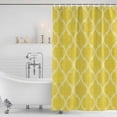 thumbnail image 3 of Yellow Morocco Shower Curtain, Waterproof Shower Curtains for Bathroom, Bohemia Nation Abstract Geometric Motifs Washable Fabric Bathtub Curtain Set Bath Decor with 12 Hooks Stall 36"x72", 3 of 8