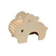 thumbnail image 5 of FITYLE Hamster Wood House Hideout Cage Accessories Small Animals DIY Cage Habitat Decoration Gerbils Dwarf Hamsters Toys Running Toy Rabbit Shape, 5 of 10