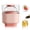 Pink, variant on Large 2.5" Ice Ball Press Mold, Silicone Sphere Ice Maker with Lid for Whiskey & Cocktails, Easy Release Planetary Design for Slow-Melting Chilling