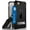 Black/Black, variant on Case for iPhone SE 2022/2020, Tri-Shield Rugged Cover [with Kickstand + Credit Card Wallet Slot + Wrist Strap] for iPhone SE (2022/2020), iPhone 8, iPhone 7