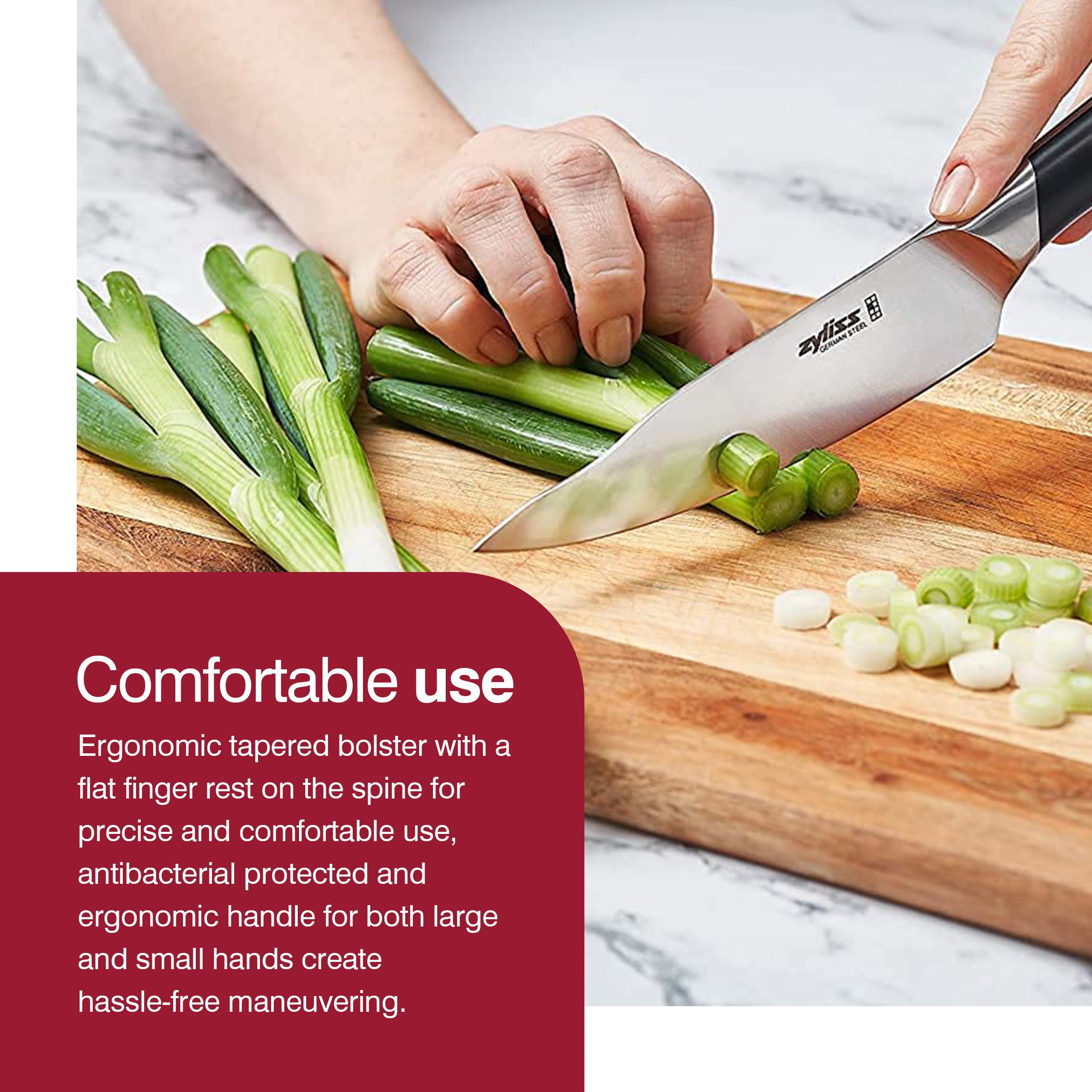 ZYLISS Control Kitchen Knife Set with Block 