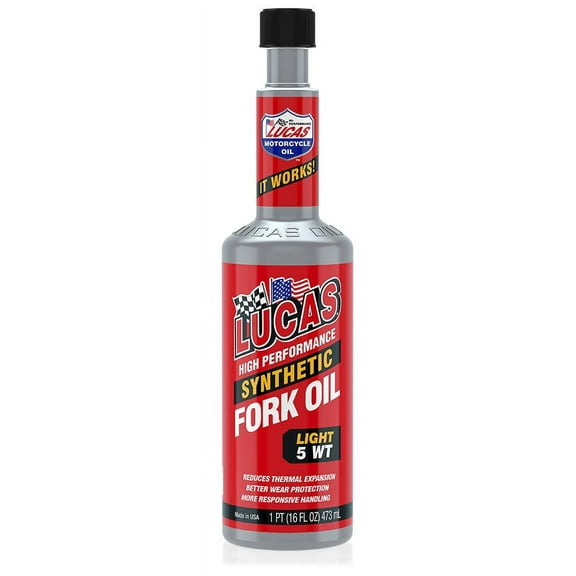 Lucas Oil Fork Oil - 16 oz, Multicolor 8 oz 5WT