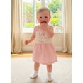 thumbnail image 6 of BemeyourBBs Half Way to One Baby Girl 1/2 Half Birthday Outfit Summer Dress Sleeveless Square Neck Bow Embroidery A-Line Dress Toddler Baby Girls Plaid Gingham Dress, 6 of 8