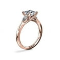 thumbnail image 3 of 0.70 Carat Brilliant Princess Cut Natural Diamond Three Stone Beautiful Ring for Engagement Solid 14K Rose Gold Size 9, 3 of 8