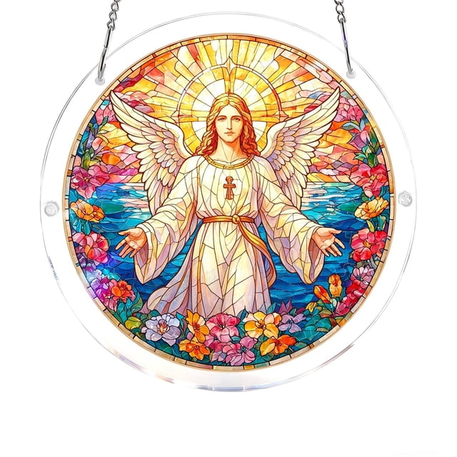 7.3 Inch Sun Catchers Indoor Window, Acrylic Rainbow Suncatcher Window Hanging Decoration for Living Room Bedroom Summer Home Balcony Ornaments Decoration, Birthday Gifts for Women, Men, and Mom