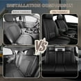 thumbnail image 5 of HQBQBUG Seat Covers Full Set for Toyota RAV4 2013-2025:Waterproof Leather Seat Covers Cushion Breathable Comfort Car Seat Protector(Black,5 Seats), 5 of 9