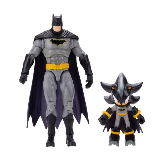 Sonic x DC Action Figure Multipack - 2.5 Inch Shadow and 5 Inch Batman