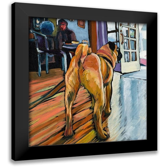 Wronski, Kathryn 12x12 Black Modern Framed Museum Art Print Titled - A Pugs View