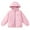 Pink, variant on Kids Hooded Winter Coat Warm Thick Padded Coat Lightweight Insulated Puffer Jacket Waterproof Wind Resistant Packable Full Zip Cozy Thermal Outerwear