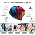 thumbnail image 5 of Disketp Vibrant Rainbow Butterfly A Slouchy Beanie Hip-Hop Soft Lightweight Running Beanie Adult Hats Chemo Cap for Men Women, 5 of 8