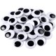 thumbnail image 1 of 200 piezas (20 mm) de ojos móviles autoadhesivos, ojos saltones blancos y negros para decoración de manualidades DIY Rojo Verde MX-0129796FYD, 1 of 5